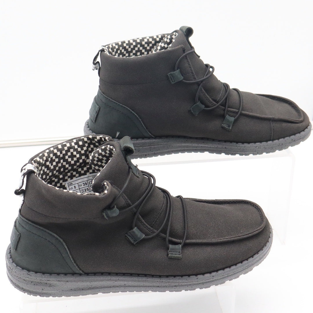 Hey Dude Lea Carbon Grey Ankle Chukka Boots Womens Size 8 Slip On
