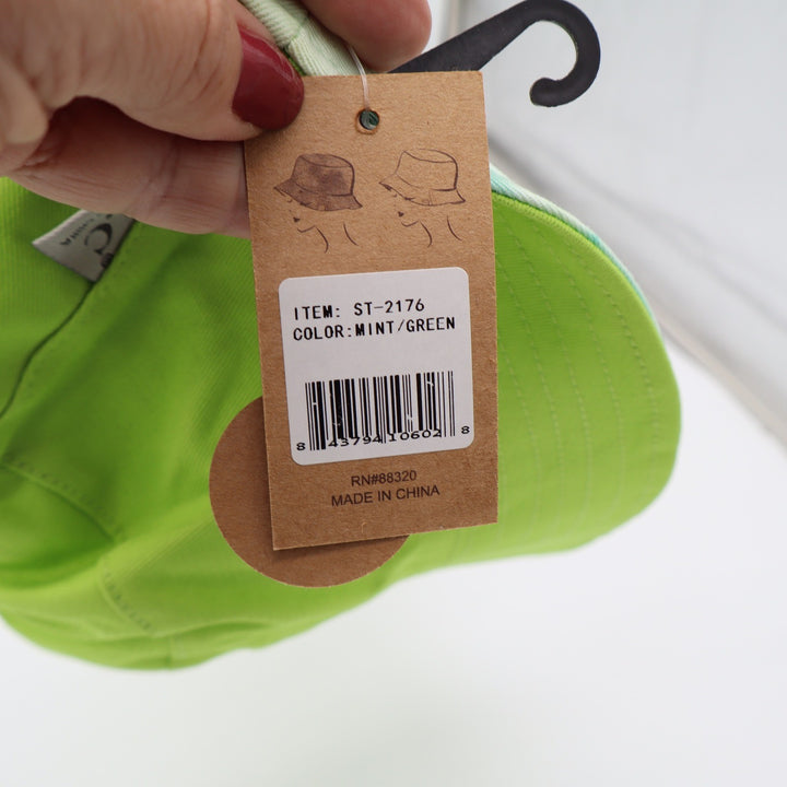 C.C Bucket Hat Women's One Size Lime Mint Green Reversible UPF 50+ NEW