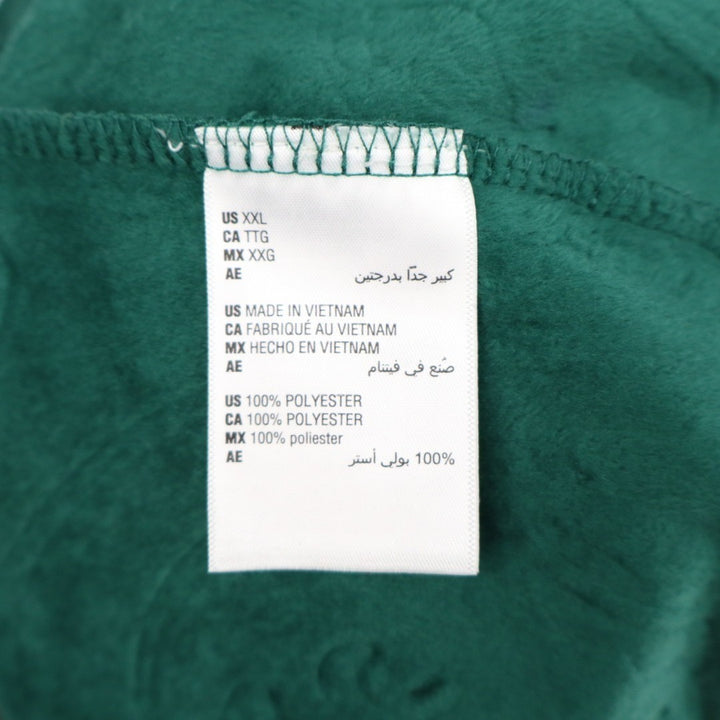 Charter Club Sleepwear Robes Womens 2XL Green Embossed Velour Cozy Zip-Front