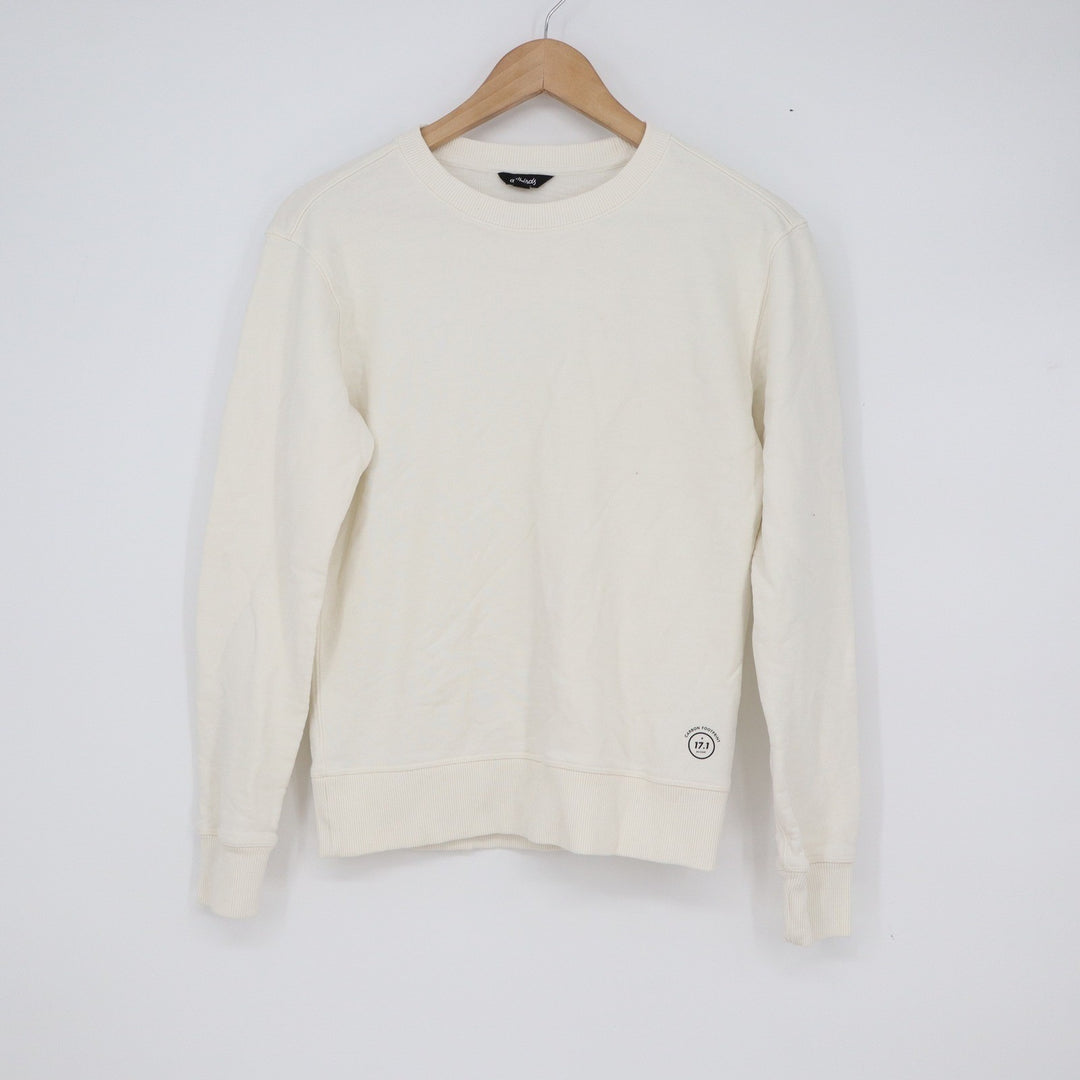 Allbirds Womens R&R Sweatshirt Cream White Organic Cotton Hemp XS