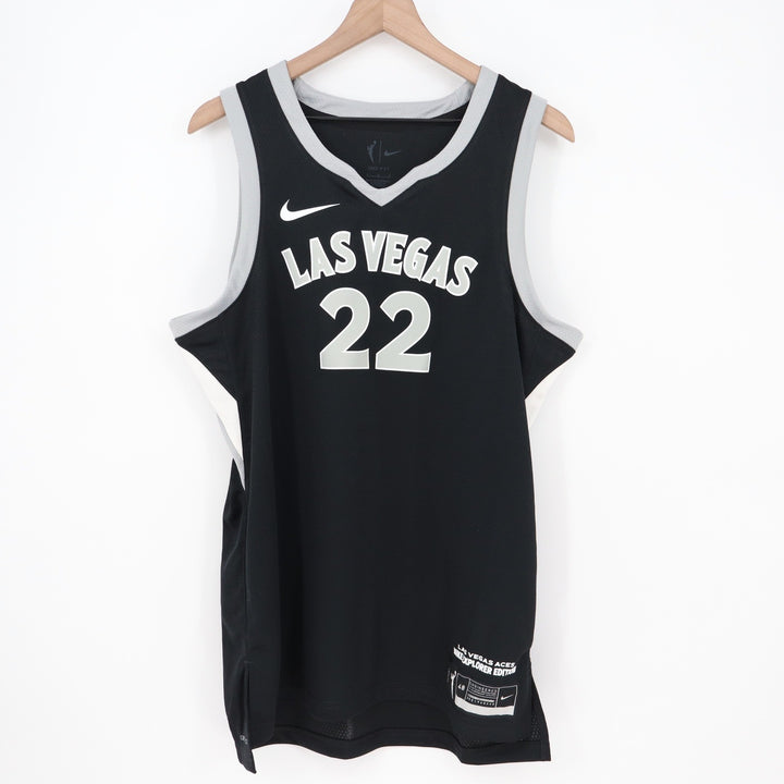 Nike Las Vegas Aces A'ja Wilson 22 Explorer Edition WNBA Jersey Black