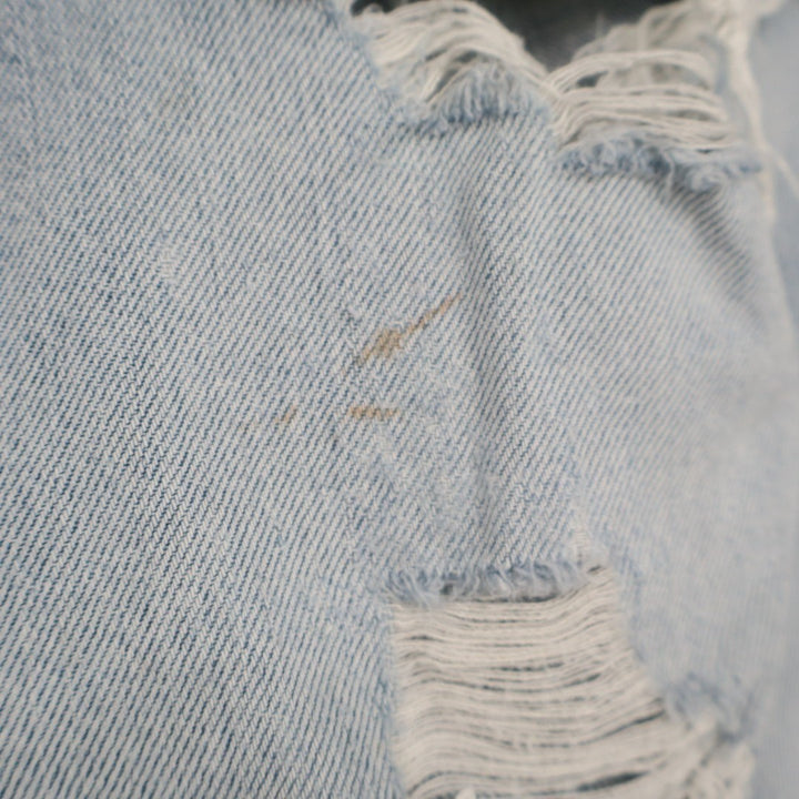 Signature by Levi Strauss Jeans Women 34x32 Blue Denim Distressed Loose Straight