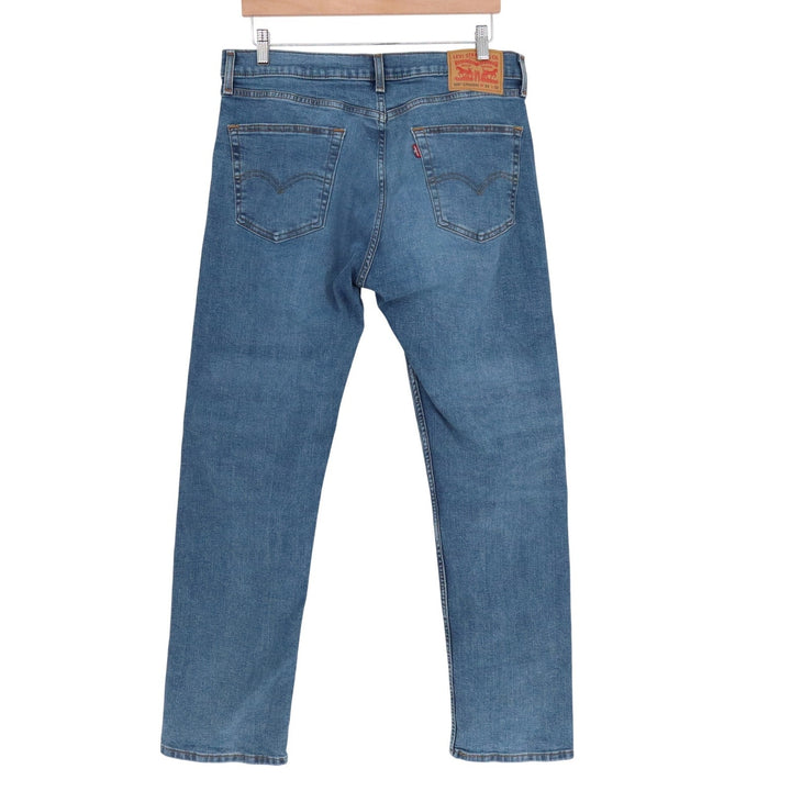 Levis 506 Straight Leg Mens Jeans Medium Wash Blue Denim 34x32 Stretch