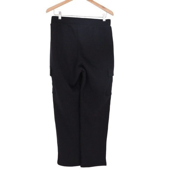 American Giant Sweatpant Womens Medium Black Cotton Straight Leg Cargo Pockets
