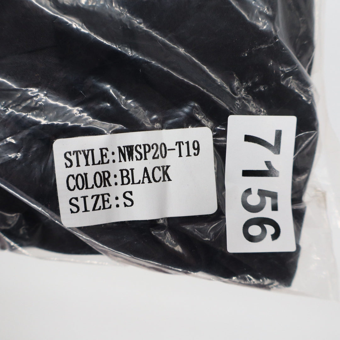 Naked Wardrobe The Statement Black Lantern Sleeve Crop Top Womens S