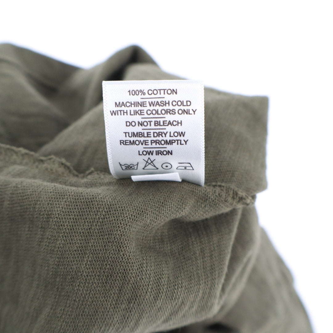 American Giant Classic T-Shirt Womens XS Olive Green Cotton Short Sleeve V-Neck