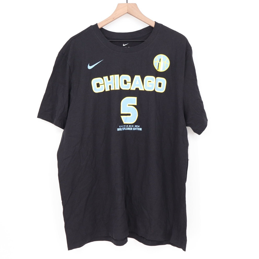 Nike Chicago Sky Angel Reese 5 Explorer Edition Black T-Shirt Mens XXL New