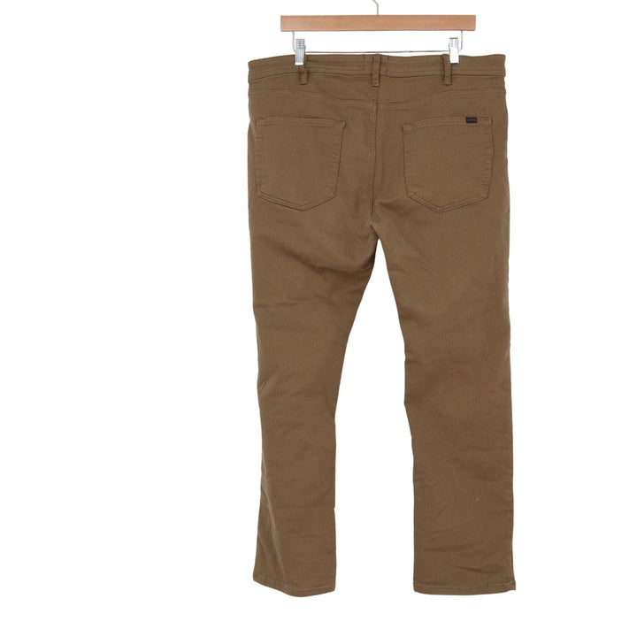 Jachs New York Mens Brown 5-Pocket Stretch Straight Leg Pants 38x29
