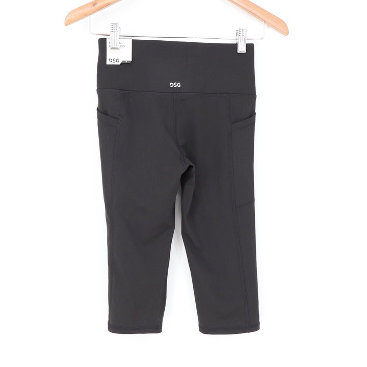 DSG Womens Momentum Crop High Rise Athletic Leggings Black XS