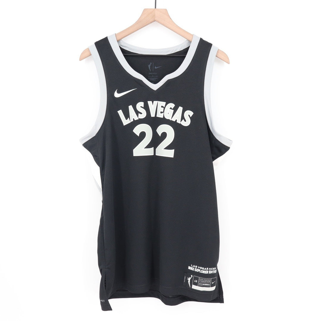 Nike Las Vegas Aces A'ja Wilson 22 Explorer Edition WNBA Jersey Black L