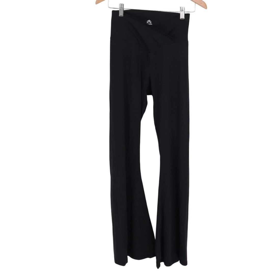 Sunzel Black Wide Leg Yoga Pants Flared Athleisure Bottoms Size M