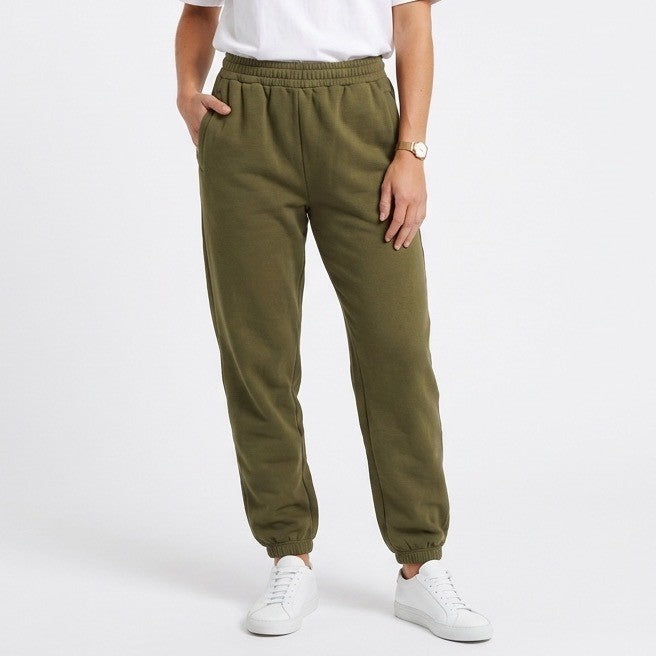 Naked Wardrobe Olive Green High Waisted Jogger Sweatpants Medium