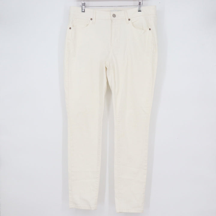 Sonoma Goods For Life Womens Skinny Jeans Cream Off-White Size 12