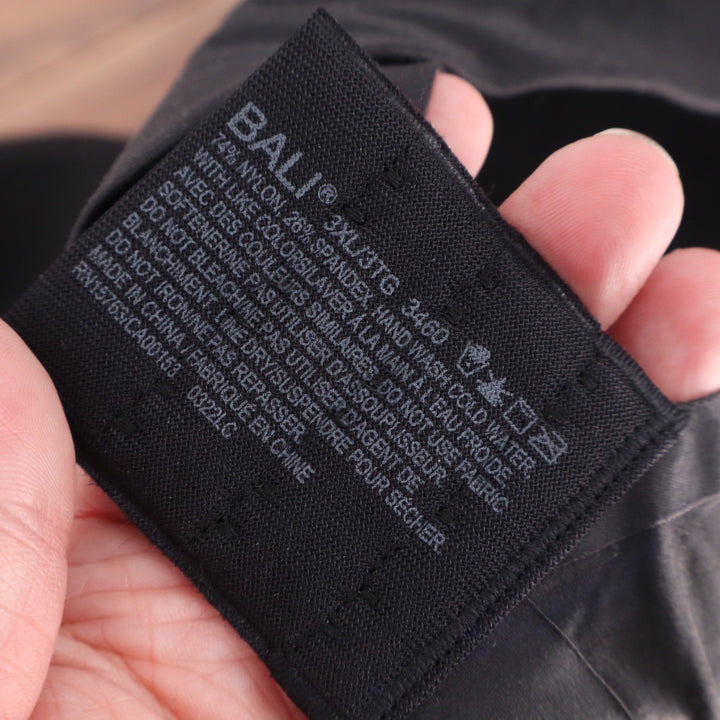 Bali Comfort Revolution Wirefree Bra Black Seamless 3XL