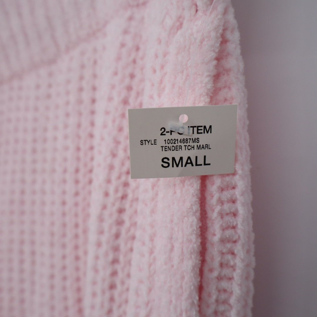 State of Day Intimates Pajama Pants Womens Small Baby Pink Waffle Knit Sleepwear