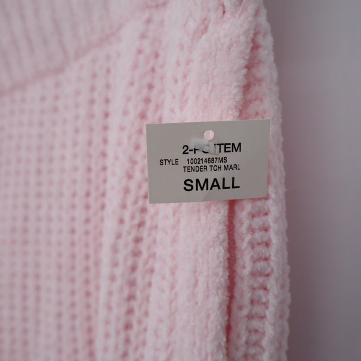 State of Day Intimates Pajama Pants Womens Small Baby Pink Waffle Knit Sleepwear
