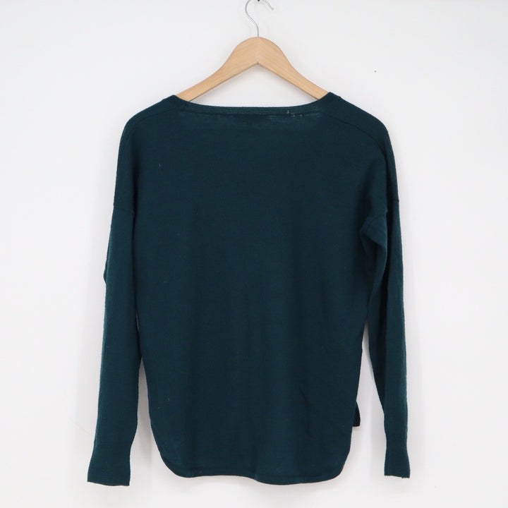 Madewell Womens 100% Merino Wool Scoop Neck Sweater Green Size S
