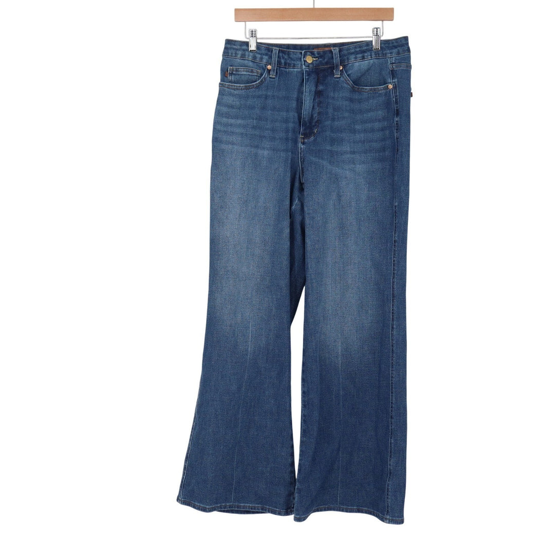 Judy Blue Retro Wide Leg High Rise Jeans Dark Wash JB88847 Size 16W Womens