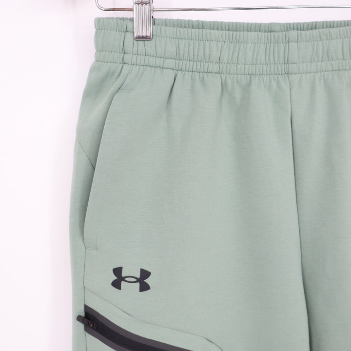Under Armour Mens Unstoppable Fleece Shorts Sage Green Size S