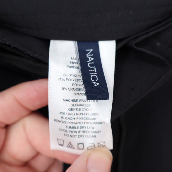 Nautica Mens Black Board Shorts Swim Trunks Stretch 8L508V0 Size M