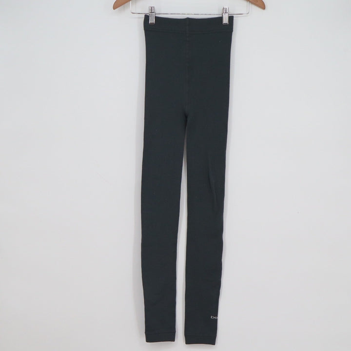 Bebe Women's Fleece Lined Leggings Charcoal Gray High Rise S/M