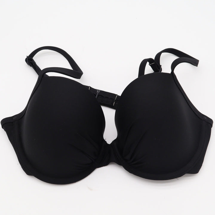 Aerie Womens Black Lightly Lined Underwire Bikini Top Adjustable Straps 34D