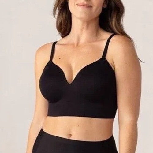 Truekind Supportive Comfort Wireless Shaping Bra Women Large Black U-Shaped Back