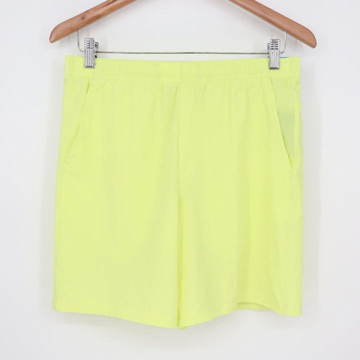 DSG Boys Agility Short XL Light Lime Neon Yellow Moisture Wicking