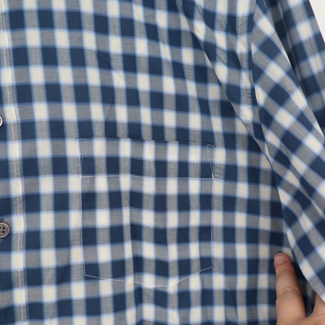 Rodd & Gunn Fit Gingham Check Long Sleeve Button Up Shirt XL Woven in Italy