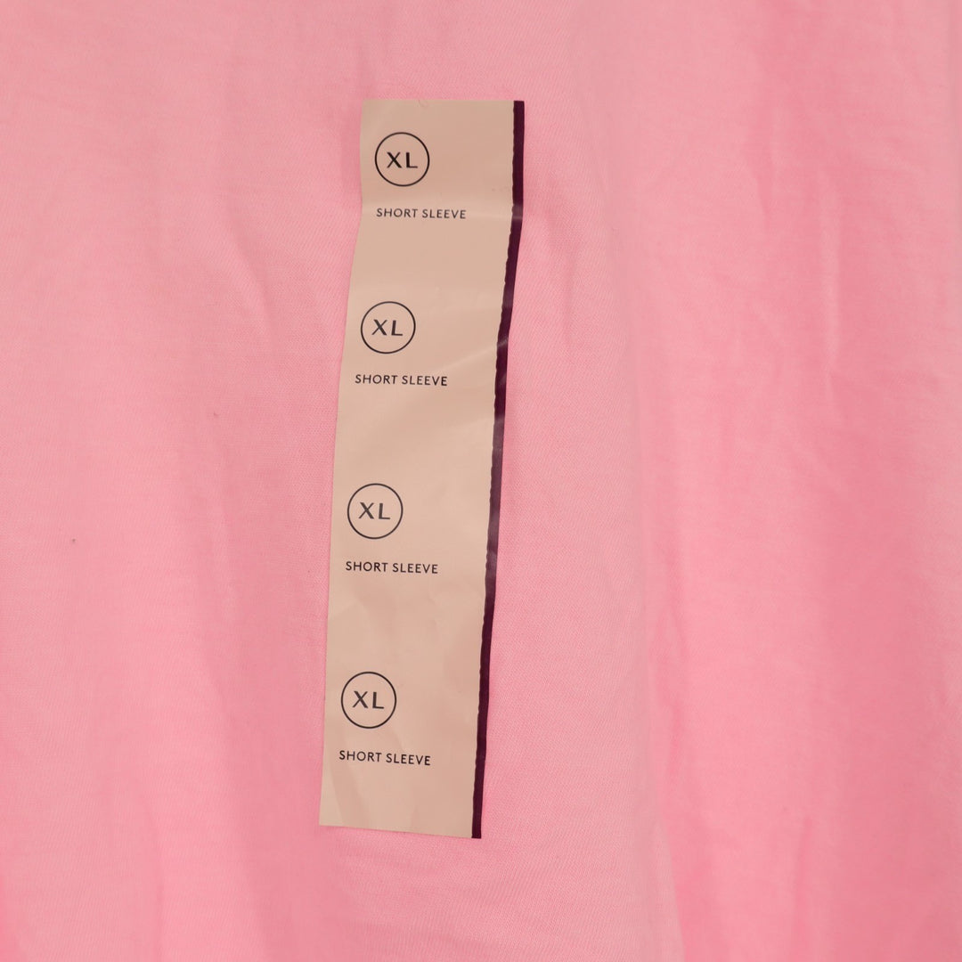 Universal Thread Shrunken T-Shirt Womens XL Pink V-Neck Short Sleeve Pullover