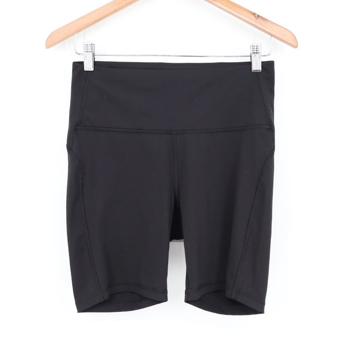 All In Motion Athletic Shorts Womens Medium Black Stretch High Waist Mid Rise