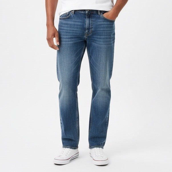 Flag & Anthem Nashville Straight Jeans Erie Wash Mens Size 44x30 Premium Denim