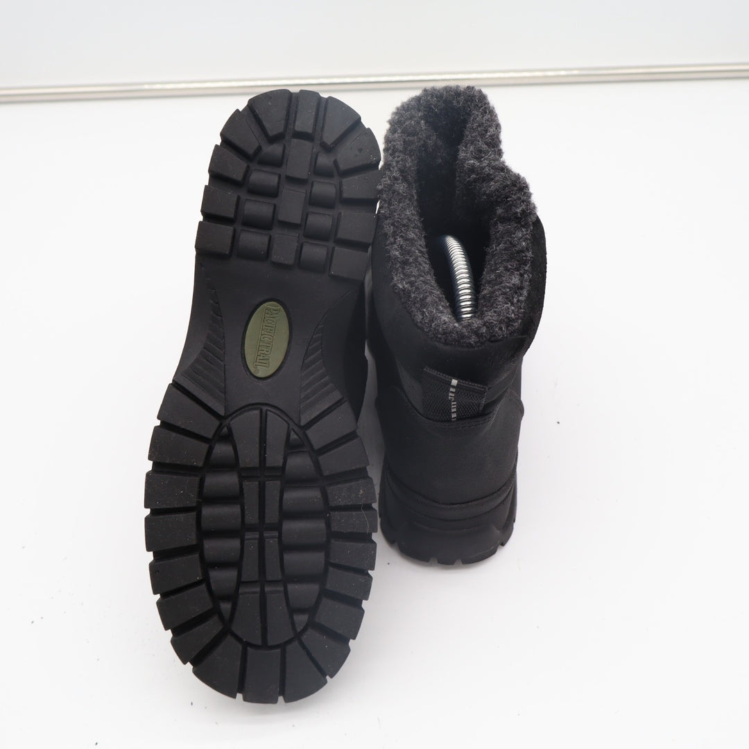 Pacific Trail Combat Women Black Fur Lined Ankle Waterproof Winter Hiking Boots