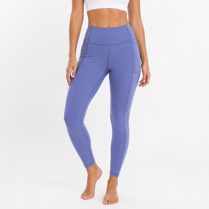 Juicy Couture Sport Womens XL Blue High Waisted Pockets Leggings
