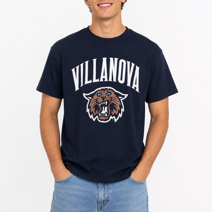 Old Varsity Brand Villanova Wildcats Navy Blue Graphic T-Shirt Mens M