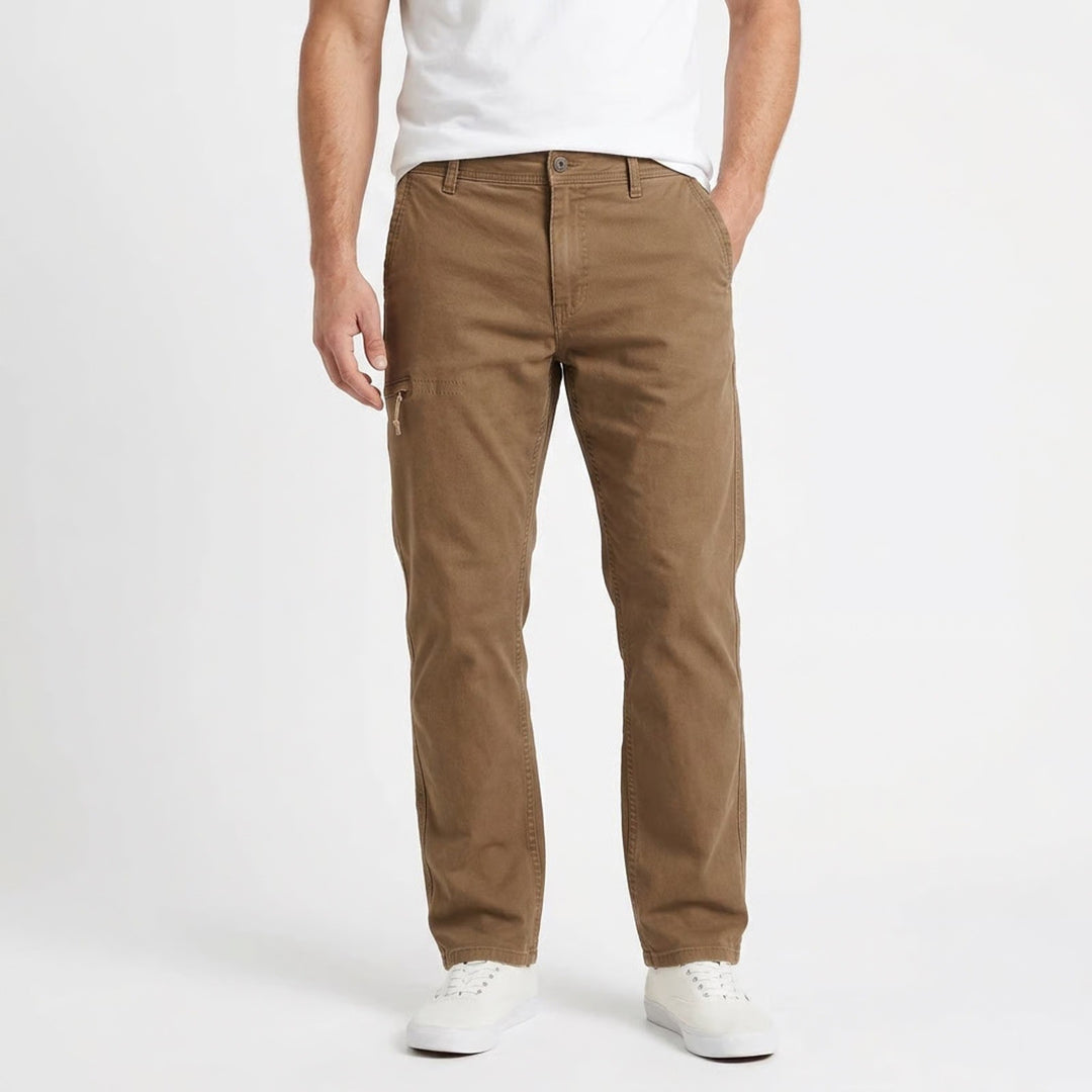 Weatherproof Vintage Mens Relaxed Fit Utility Pants Brown 36x30