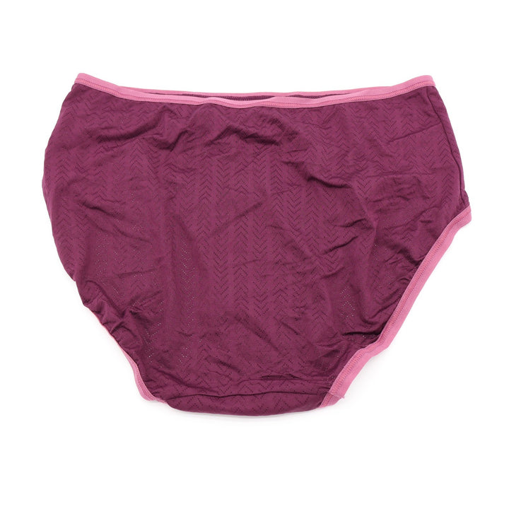 Hanky Panky MoveCalm High Waisted Brief Panties Deep Cherry Berry Medium 2P2264