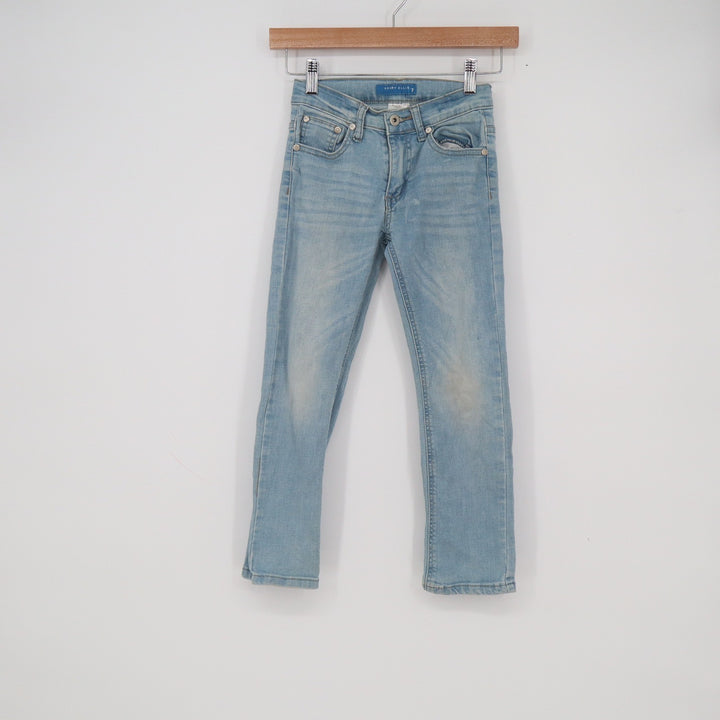 Perry Ellis Boys Light Wash Straight Leg Denim Jeans Blue Size 7