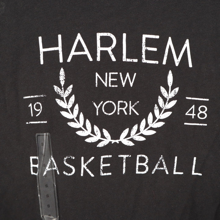 DSG Girls Small Harlem New York Basketball Graphic Tee Shirt Black