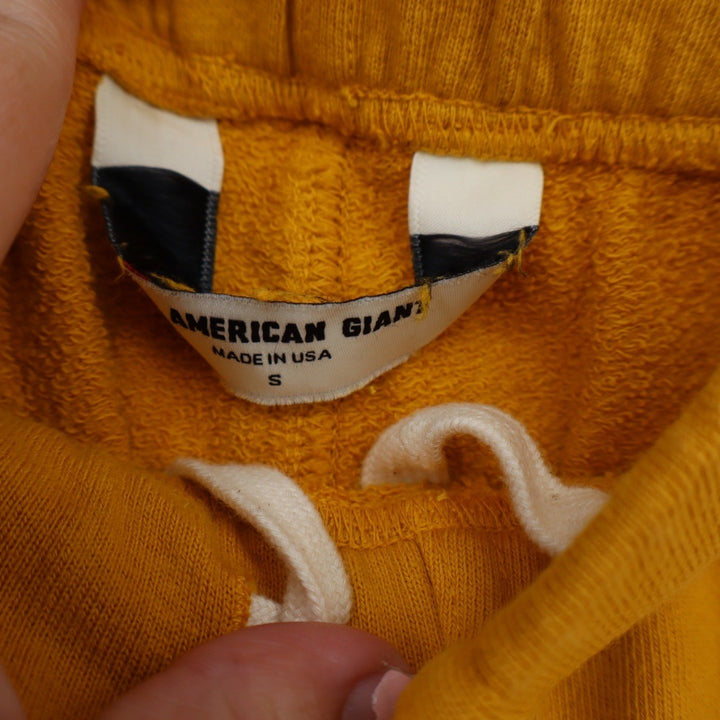 American Giant Women's Side Slit French Terry Short Size S Made in USA