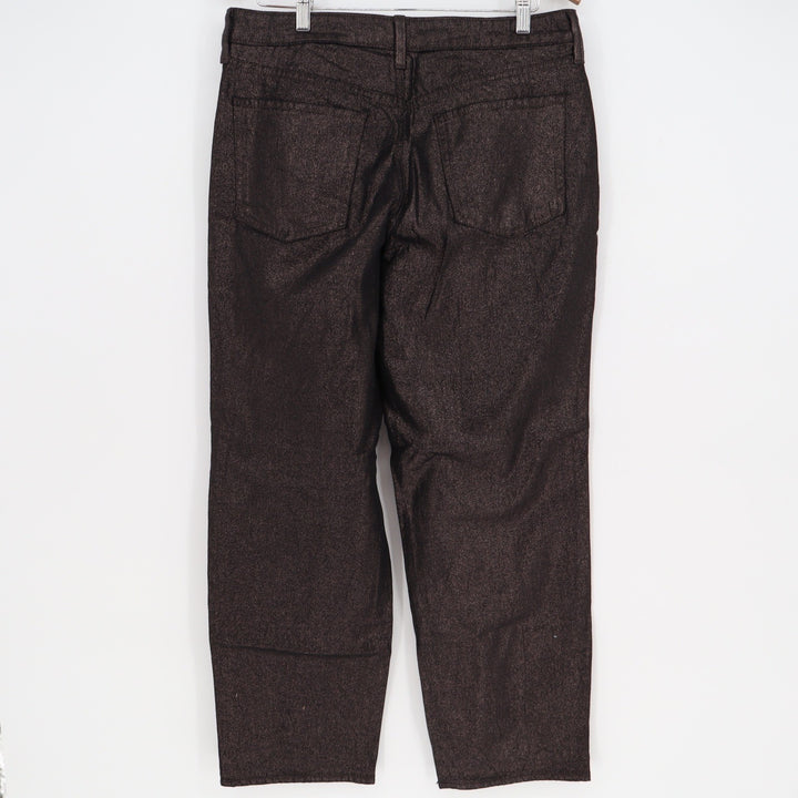 Old Navy OG Loose High-Rise Metallic Bronze Coated Jeans 12
