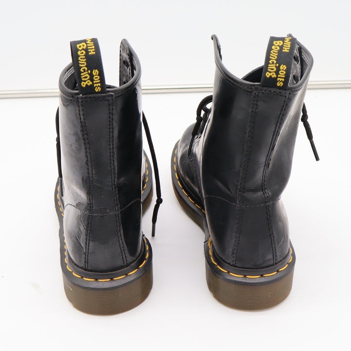 Dr. Martens 1460 Black Patent Leather 8-Eye Combat Boots US Women 7