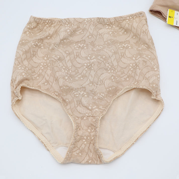 Bali Light Tummy-Control Brief Underwear Womens Medium Tan Stretch Pack of 2