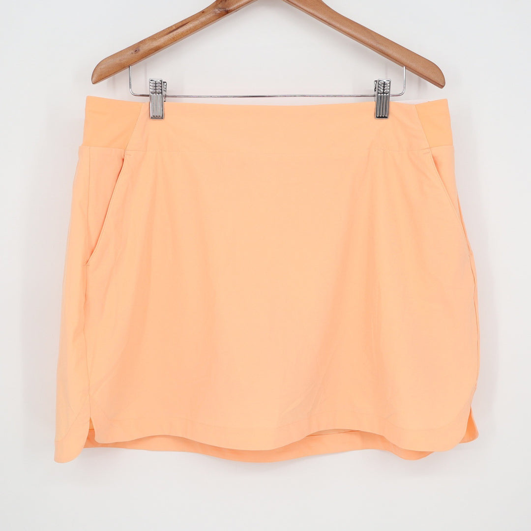 Walter Hagen Womens XL Peach Fuzz P11 16" Lightweight Core Skort