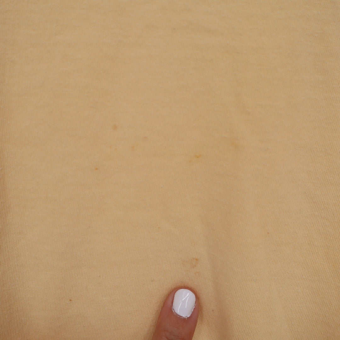 Just My Size Womens 5X Yellow Relaxed Fit Short Sleeve Scoop Neck T-Shirt