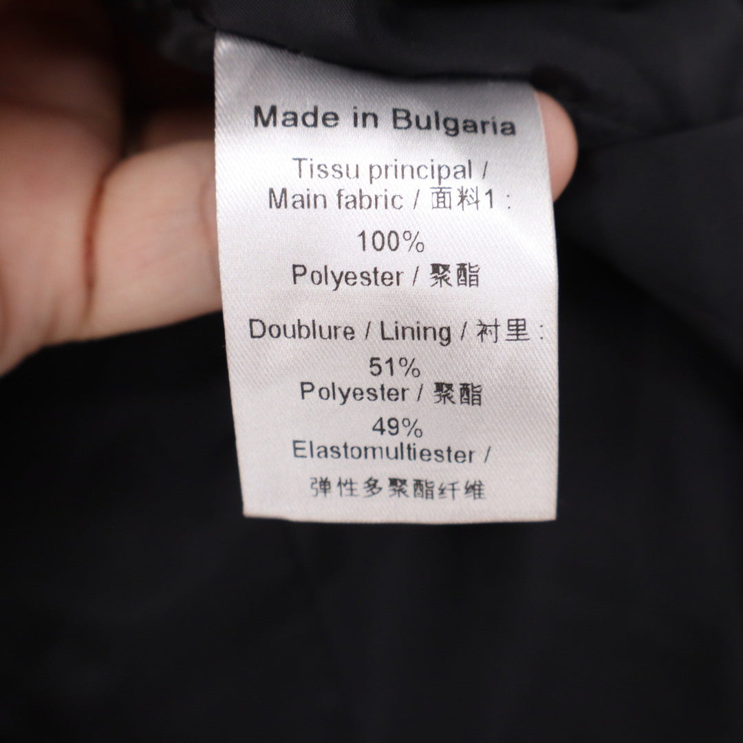 Classic Black Single Button Tailored Blazer Notched Lapel Size M