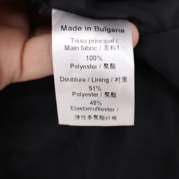 Classic Black Single Button Tailored Blazer Notched Lapel Size M