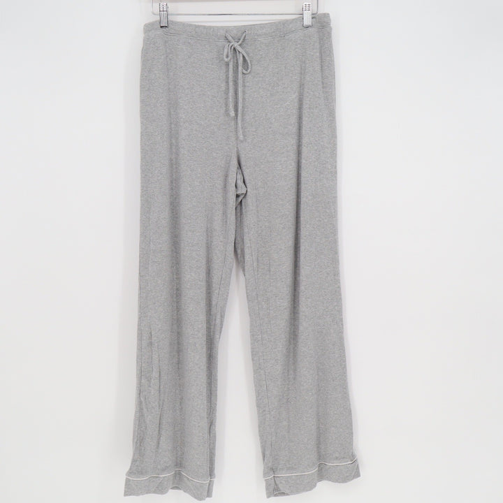 State of Day Intimates Mens Medium Gray Ribbed Modal Wide Leg Pajama Pants