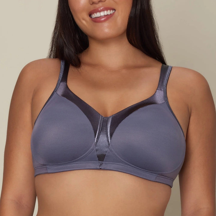 Playtex 18 Hour Silky Soft Smoothing Bra Womens 42B Purple Stretch Wirefree