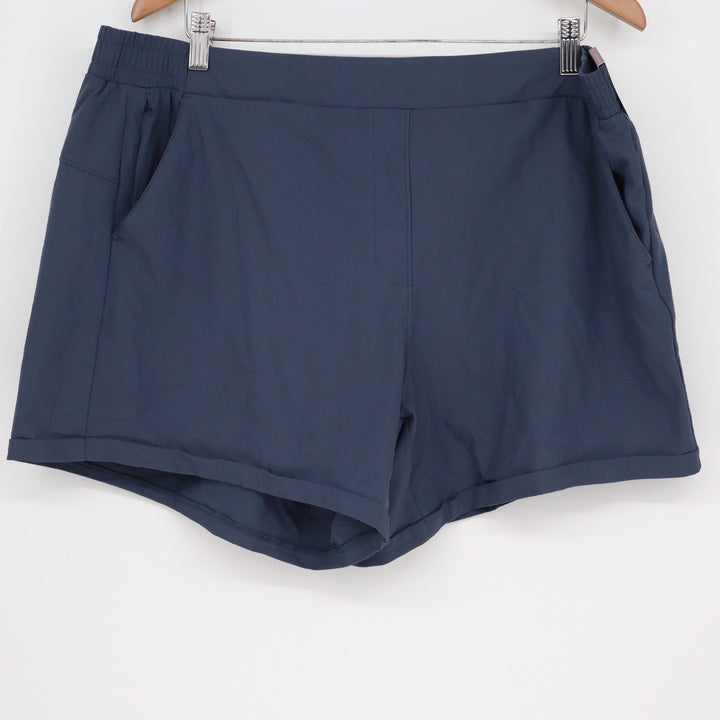 Calia Womens On the Fly Short 5" Inseam Ardosia Slate Blue XXL